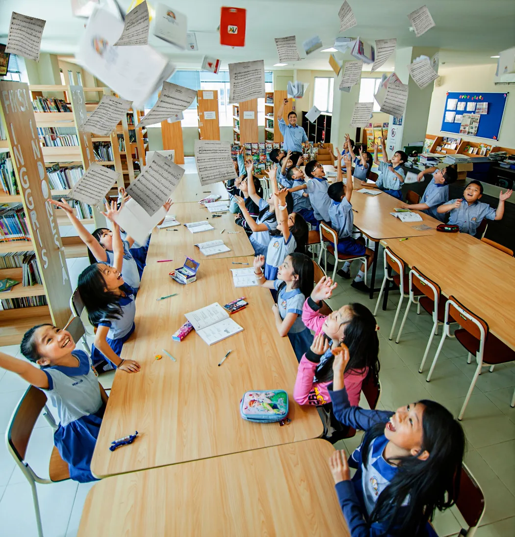 Students at an international school near Cappella Embassy